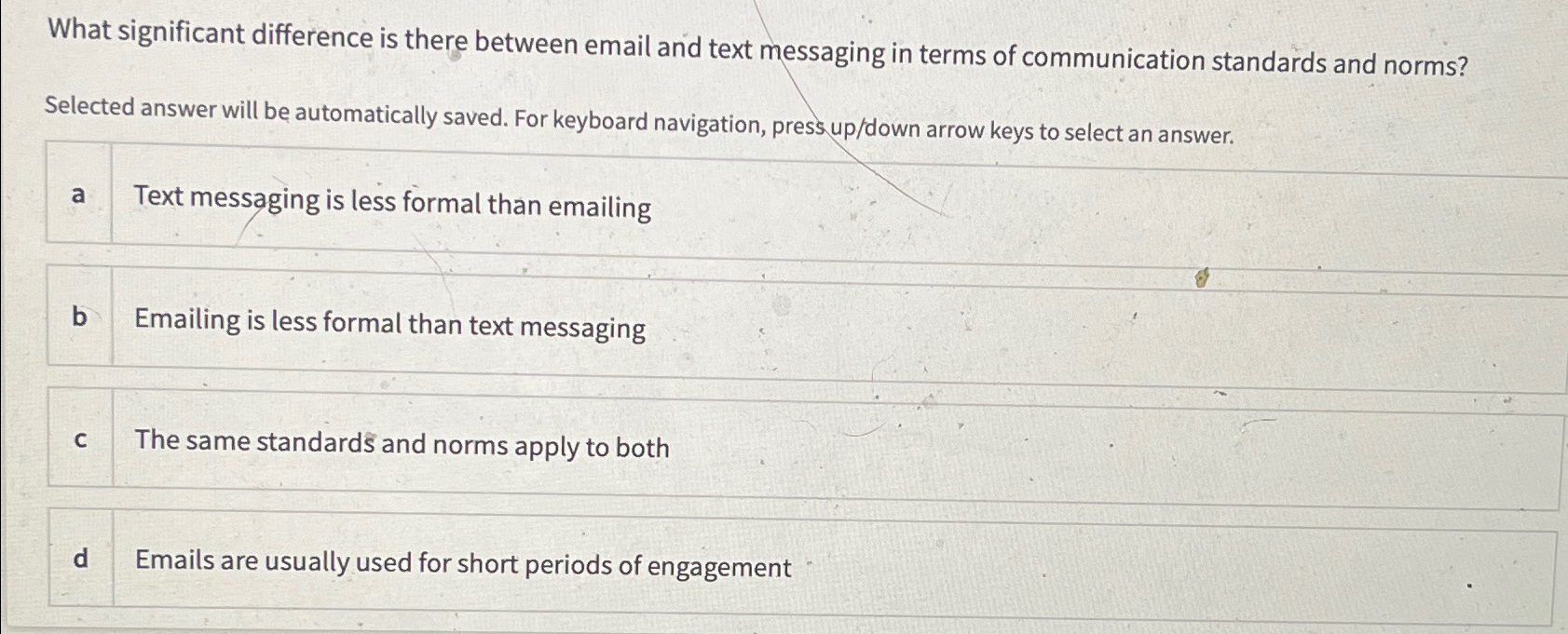 Solved What significant difference is there between email | Chegg.com