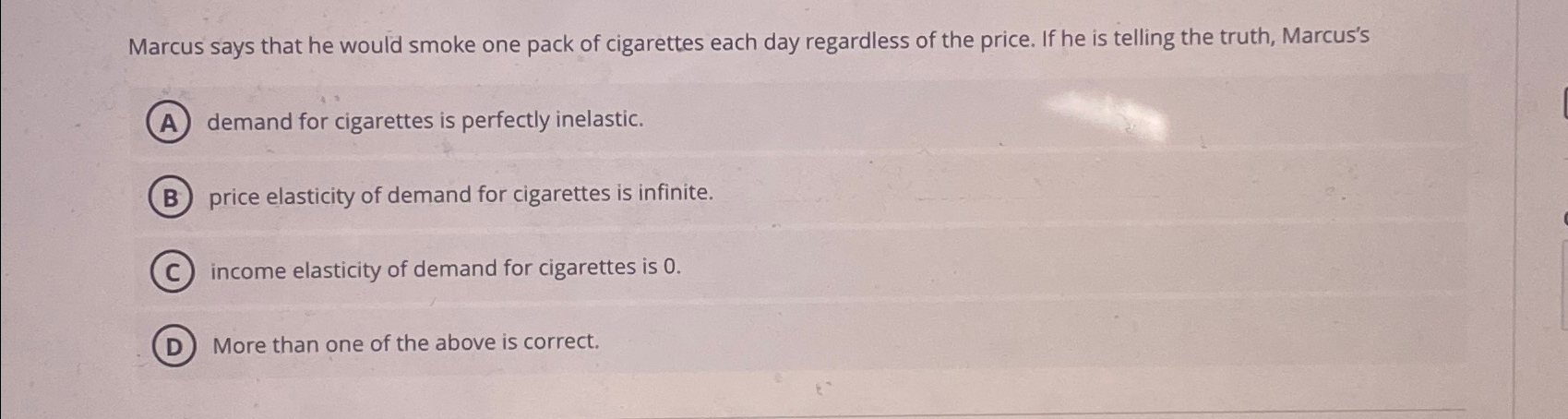 marcus says that he would smoke one pack of cigarettes Solved Marcus says that he would smoke one pack of