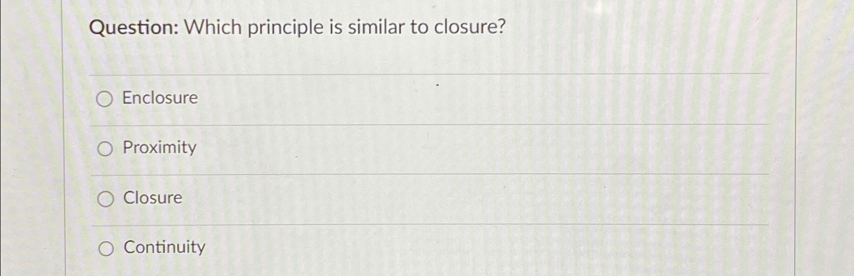 Solved Question: Which principle is similar to | Chegg.com
