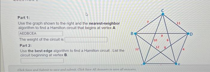 Part 1: Use the graph shown to the right and the | Chegg.com