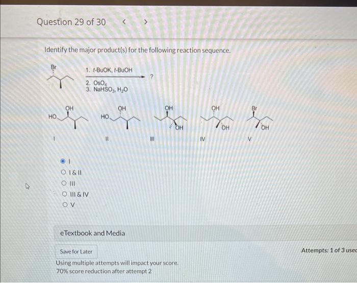 Solved Identify the major product(s) for the following | Chegg.com