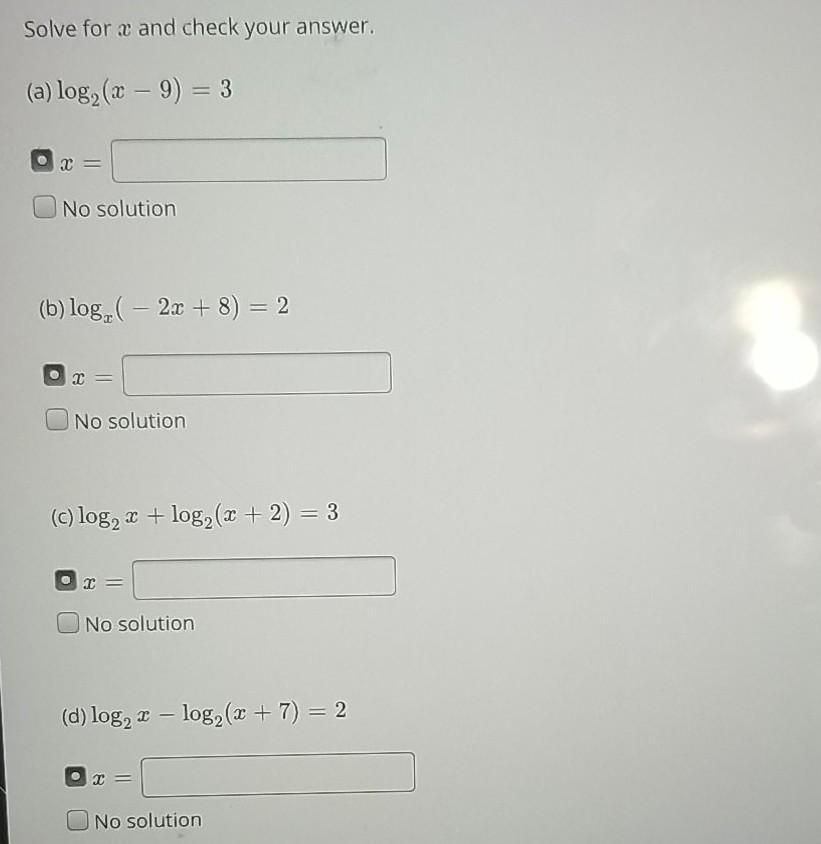 solved-solve-for-x-and-check-your-answer-a-log-x-9-chegg