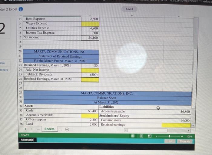 apter 2 Excel Saved 2 1. Solve for the missing | Chegg.com