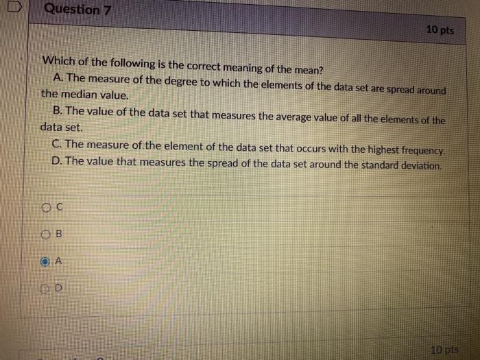 Solved Question 7 10 pts Which of the following is the | Chegg.com