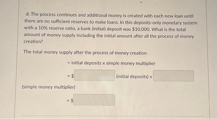 Solved A\&B Bank Has $10,000 In Deposits. We Assume That The | Chegg.com