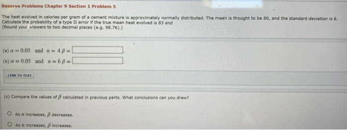 Solved Reserve Problems Chapter 9 Section 1 Problem 5 The | Chegg.com