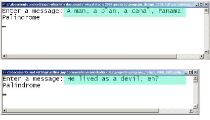 Solved Write a function that determineswhether a string is a | Chegg.com