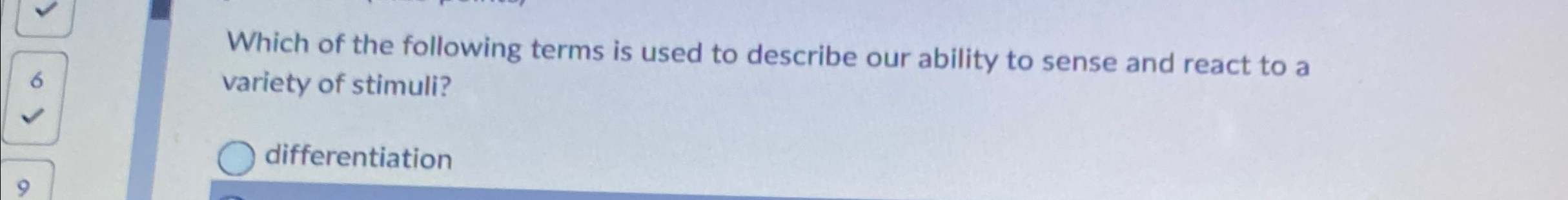 Solved Which of the following terms is used to describe our | Chegg.com