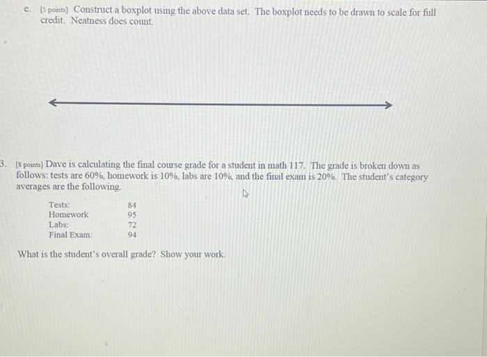 Solved 2. The following data set is the same data set used | Chegg.com