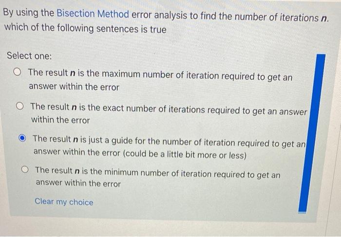 Solved By using the Bisection Method error analysis to find | Chegg.com