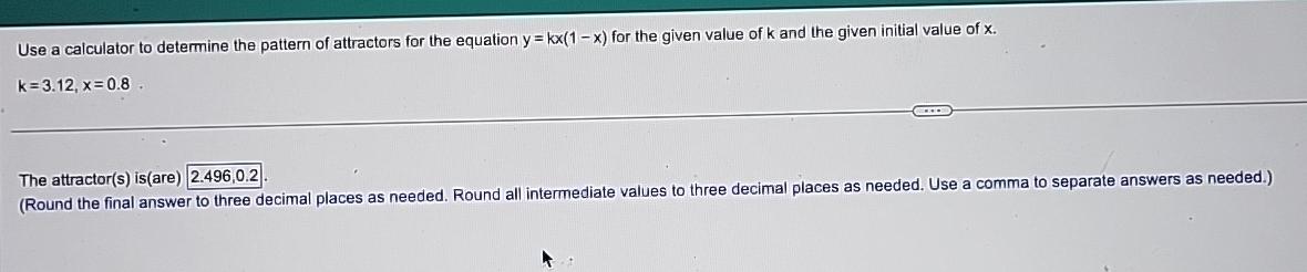 Solved Use a calculator to determine the pattern of | Chegg.com