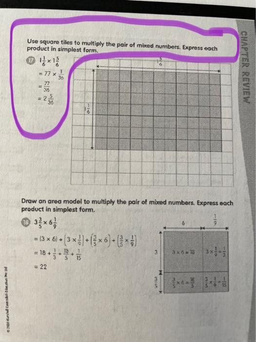 Solved Use Square Tiles To Multiply The Pair Of Mixed Chegg