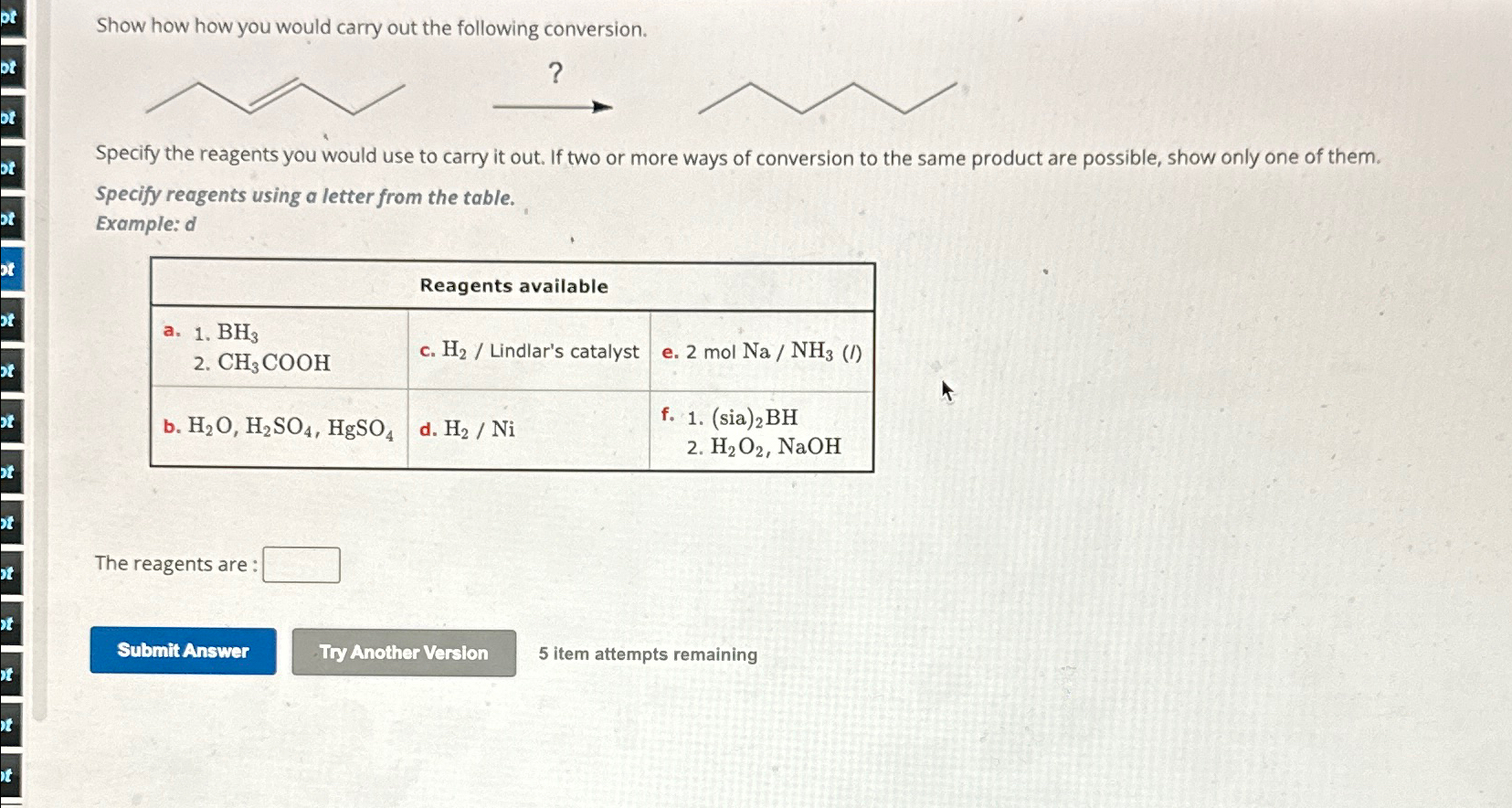 Solved Show how how you would carry out the following | Chegg.com