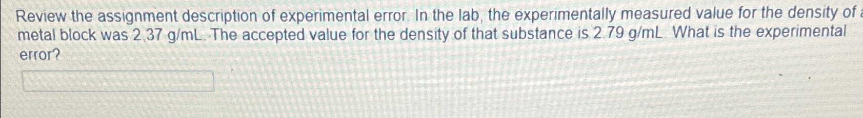 Solved Review the assignment description of experimental | Chegg.com