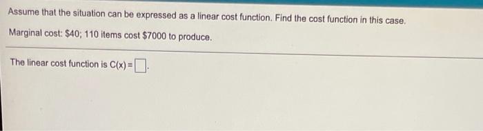 Solved Assume that the situation can be expressed as a | Chegg.com