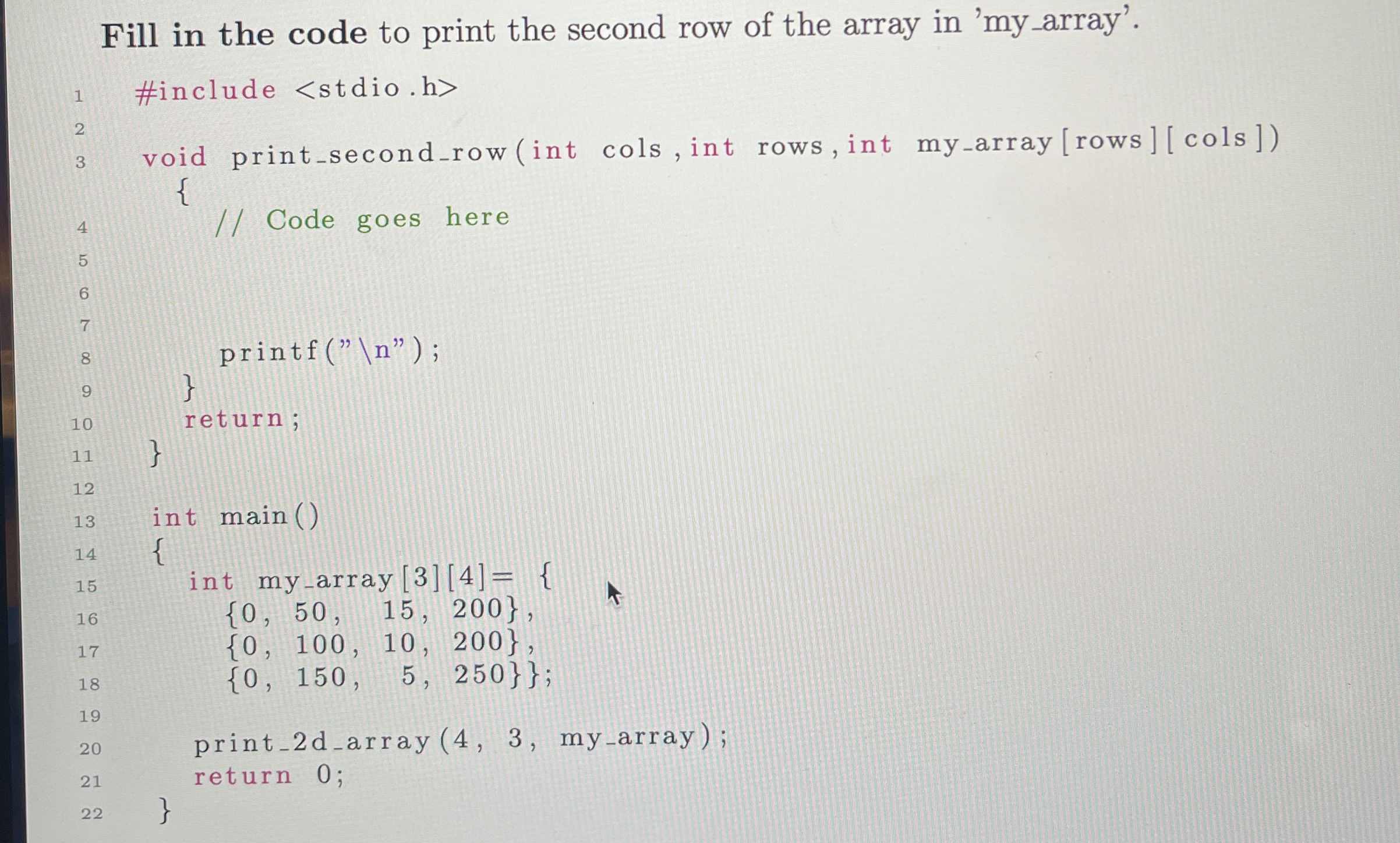 Solved Please Solve in C programming | Chegg.com