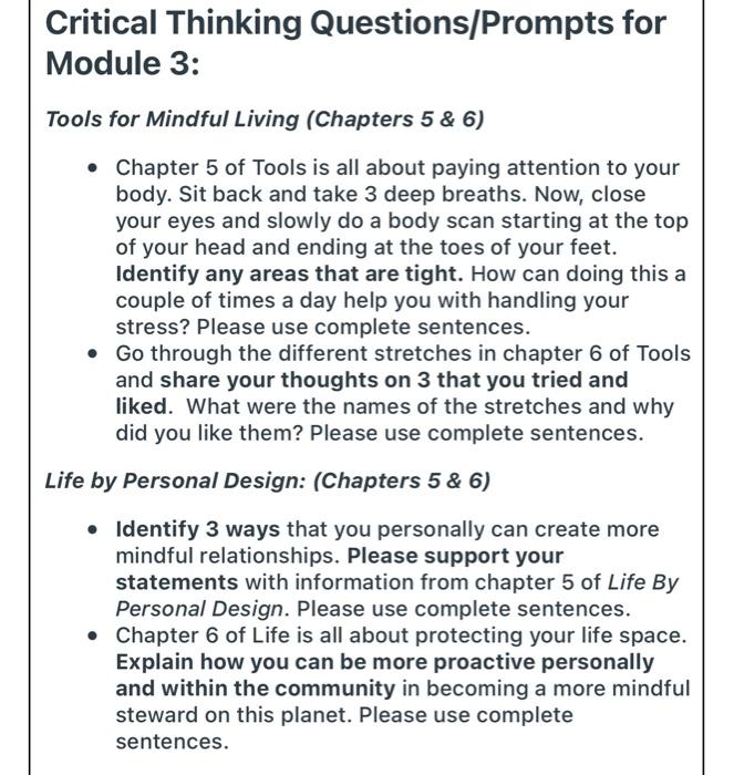 module 3 critical thinking activity psychology