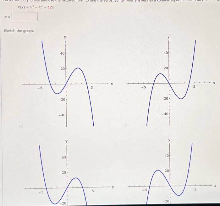 x 3 3x 2 4x 12 graph