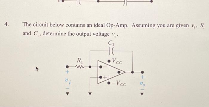 Solved The circuit below contains an ideal Op-Amp. Assuming | Chegg.com