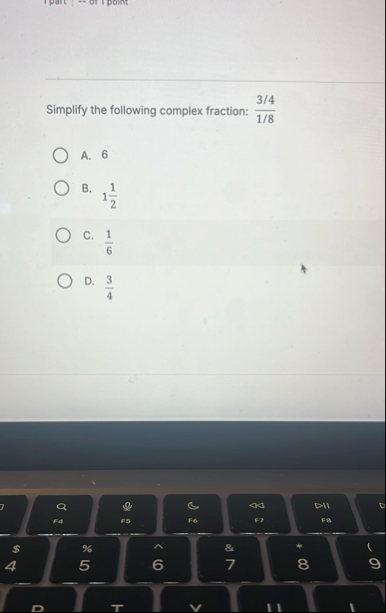Solved Simplify the following complex fraction: | Chegg.com
