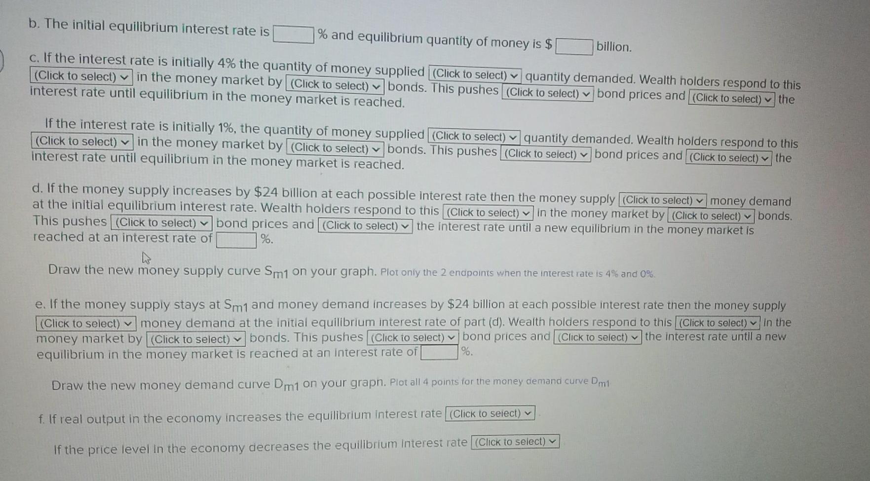Solved The table below shows money demand and supply | Chegg.com