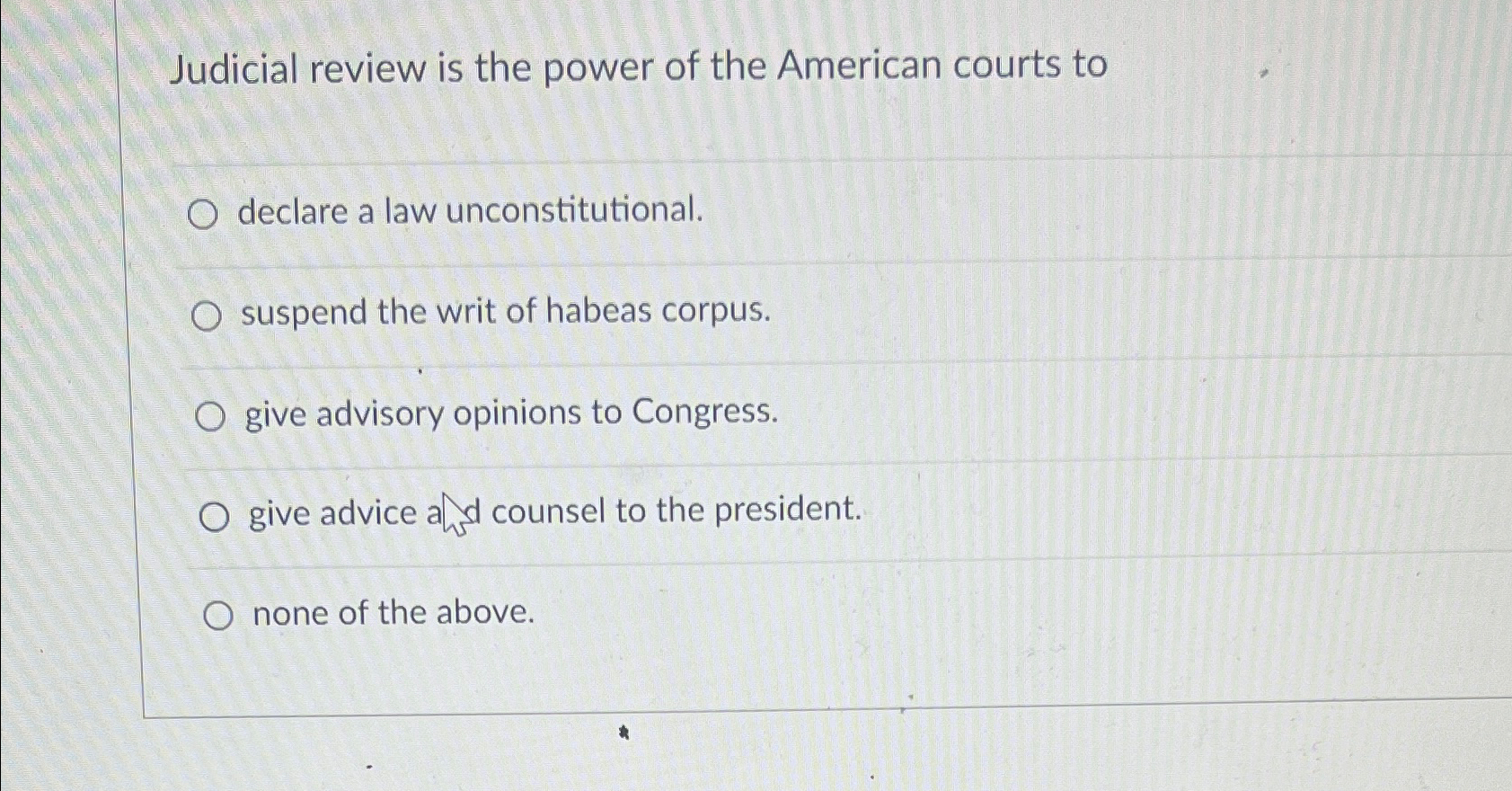 The power to declare an act of congress hot sale unconstitutional