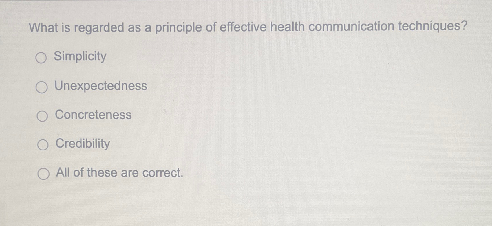 Solved What is regarded as a principle of effective health | Chegg.com