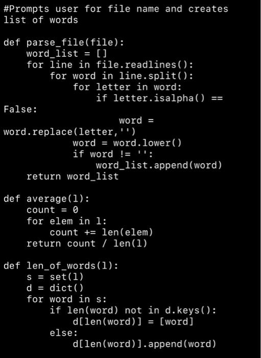 Solved f1_word_list = parse_file (f1) f1. close () file 2 | Chegg.com