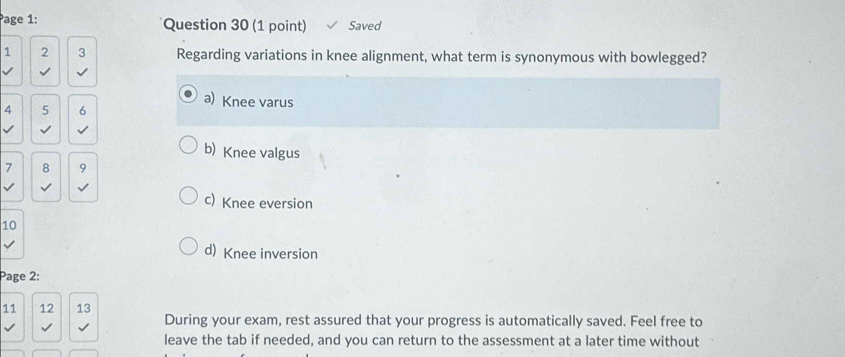 Solved Question 30 (1 ﻿point) ﻿Saved23Regarding variations | Chegg.com