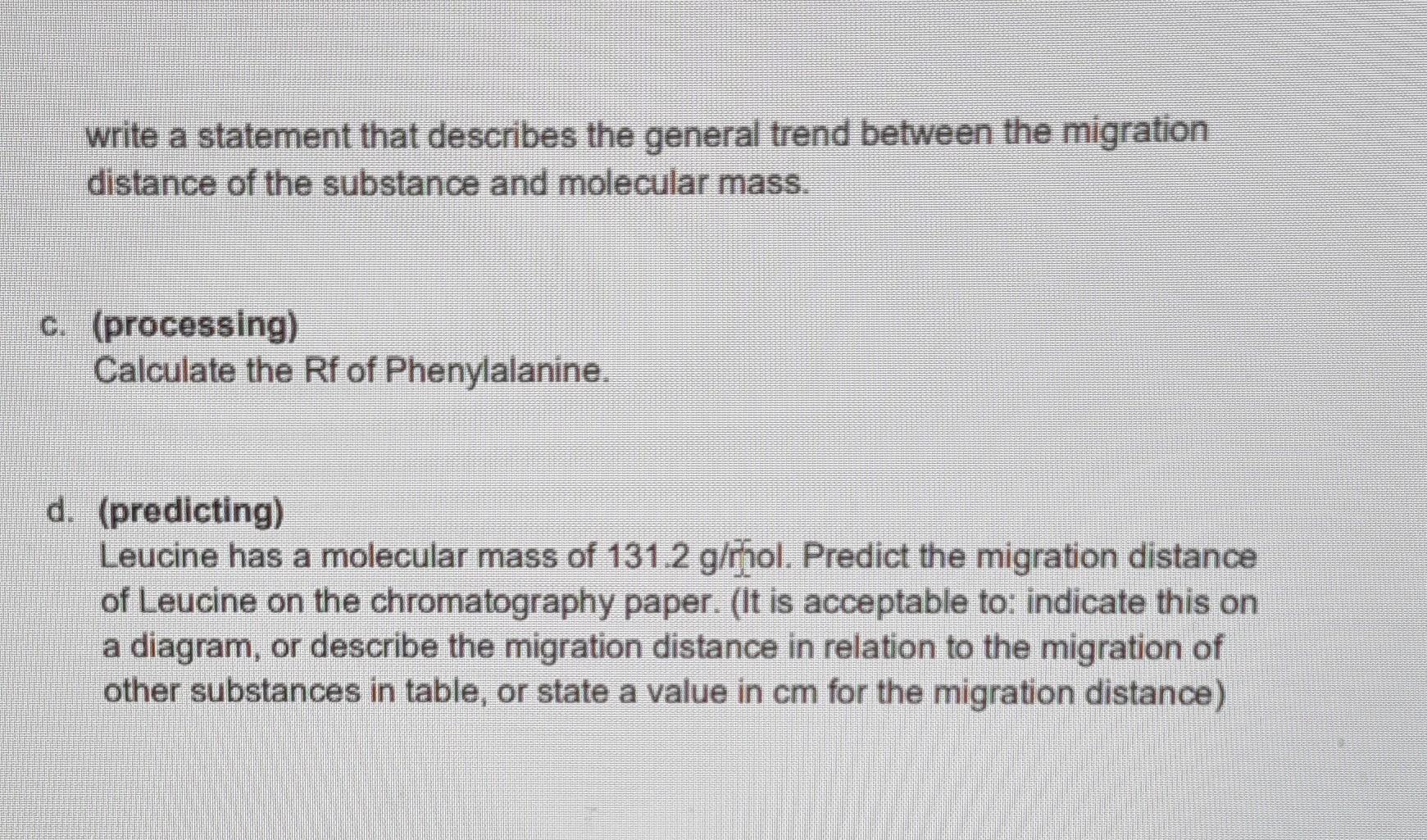 Solved Problem Solving (Chromatography) In a paper