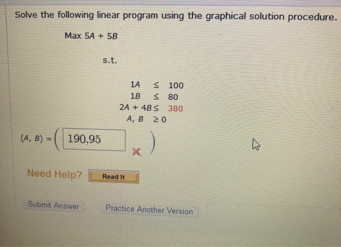 Solved Solve The Following Linear Program Using The | Chegg.com