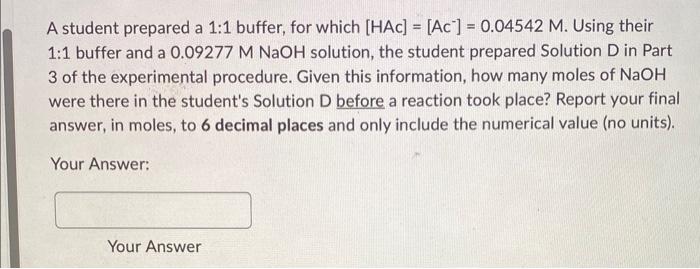 Solved I just need to know how many moles of NaOH moles of | Chegg.com