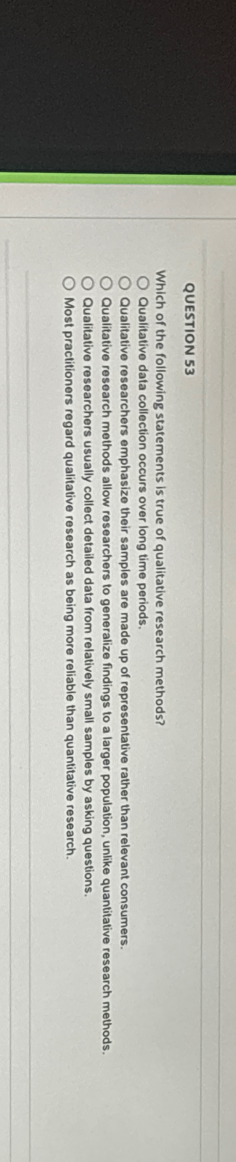 Solved QUESTION 53Which of the following statements is true | Chegg.com
