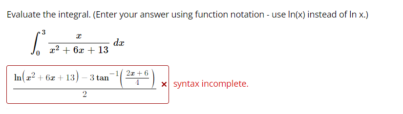 Solved Evaluate the integral. (Enter your answer using | Chegg.com