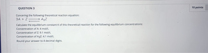 Solved QUESTION 3 10 points Concering the following | Chegg.com