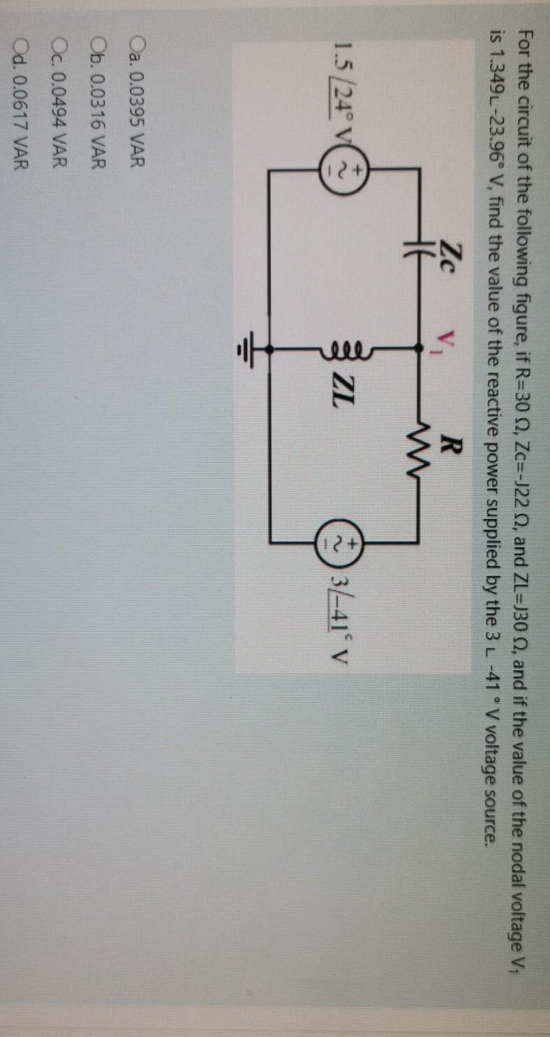 Solved For The Circuit Of The Following Figure If R 30 Chegg Com