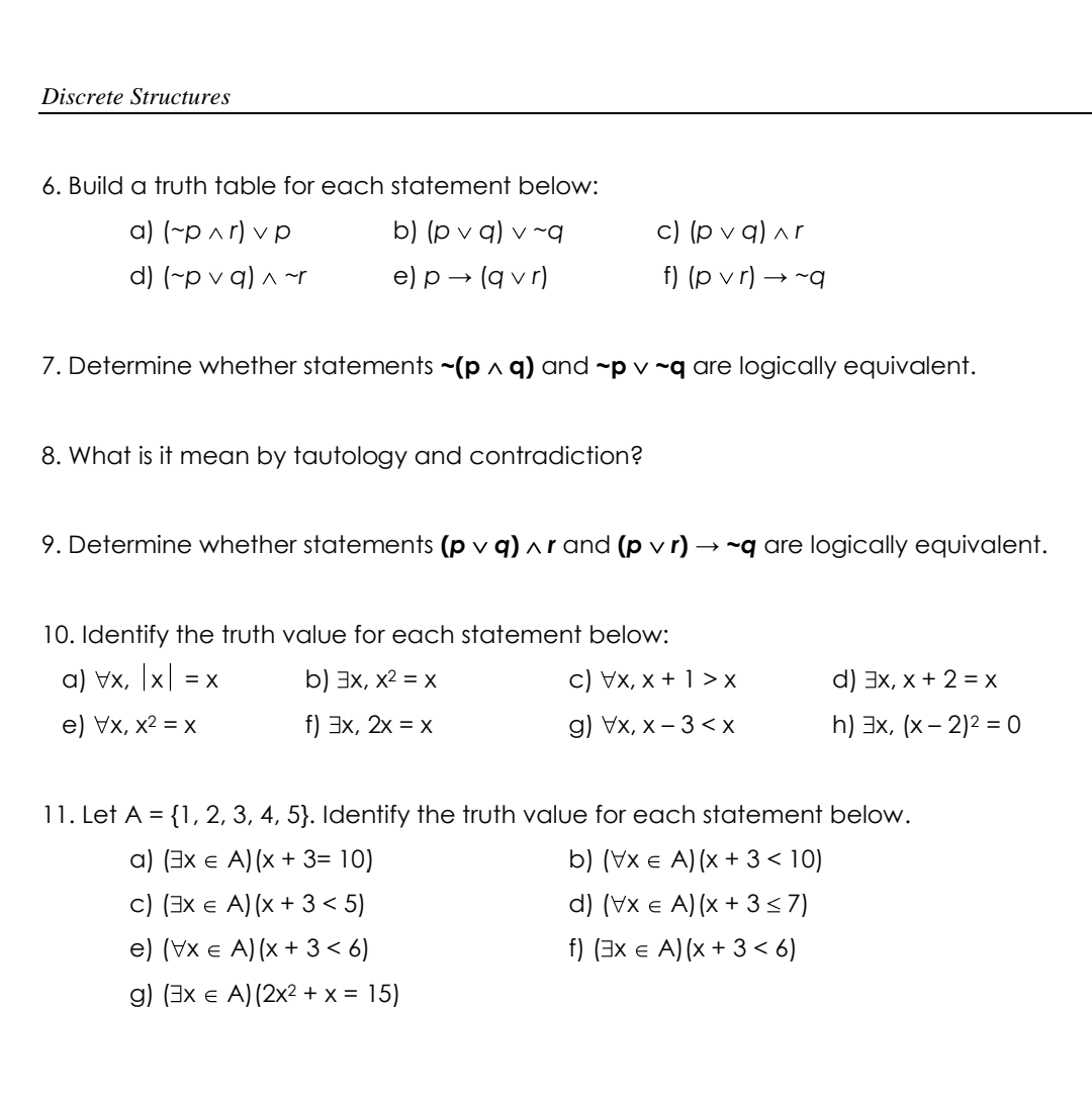 Solved Tutorial4 Logic 1 Give A Negation For Each Chegg Com
