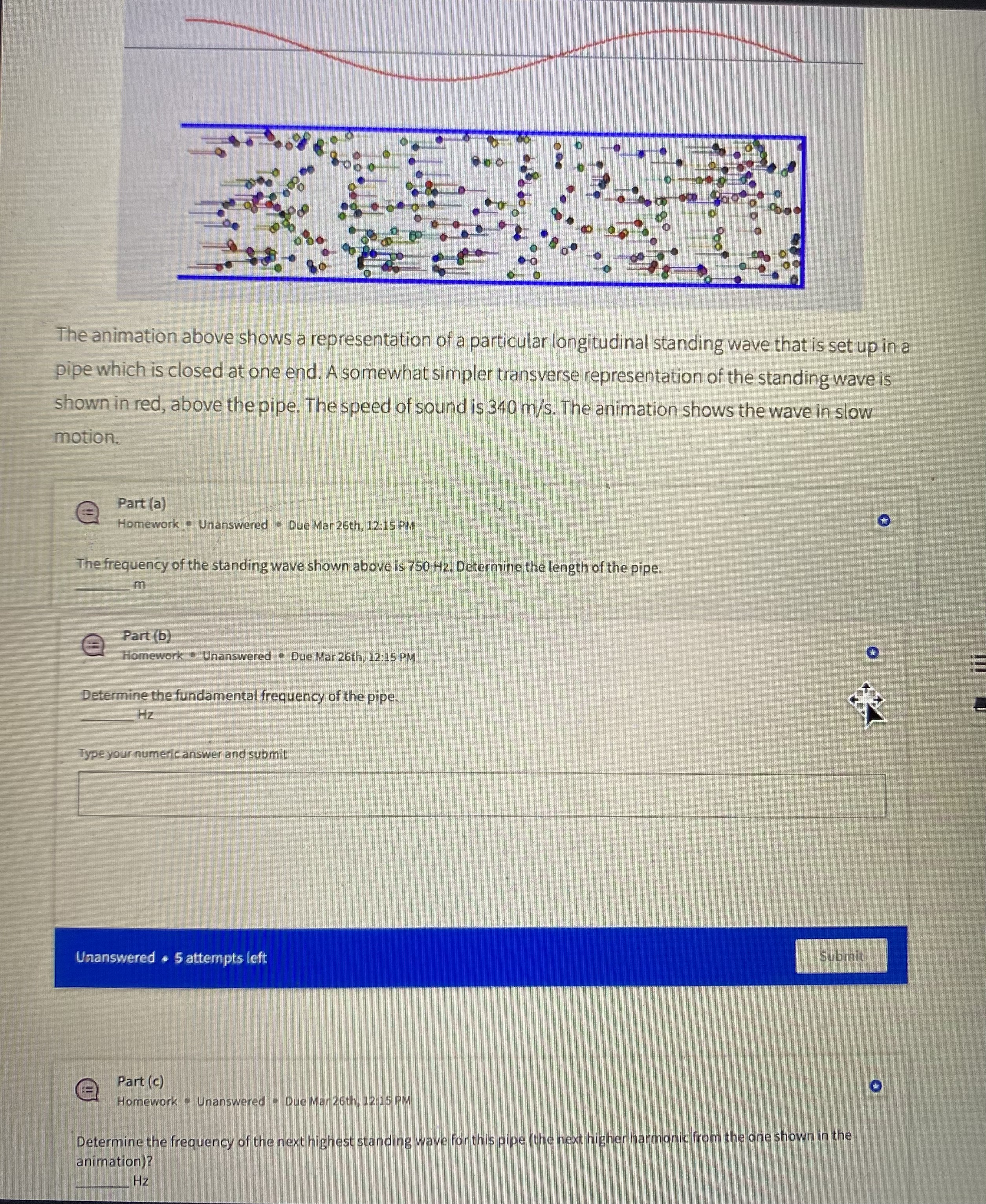 Solved The animation above shows a representation of a | Chegg.com