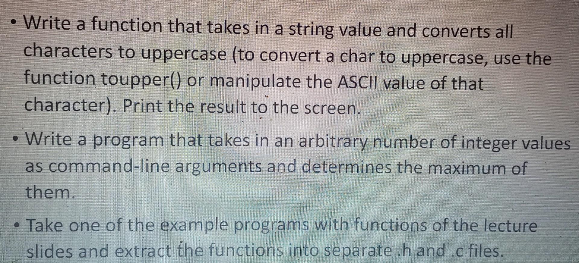 Solved - Write a function that takes in a string value and | Chegg.com