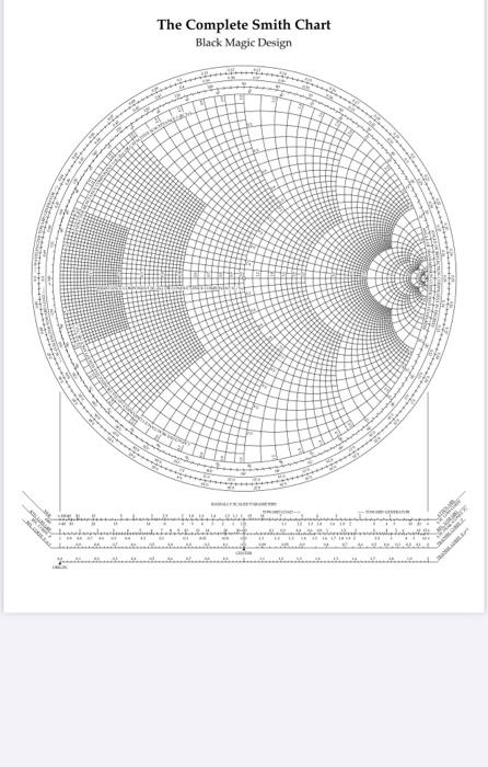 Solved The Complete Smith Chart Black Magic Design A 50  Chegg.com