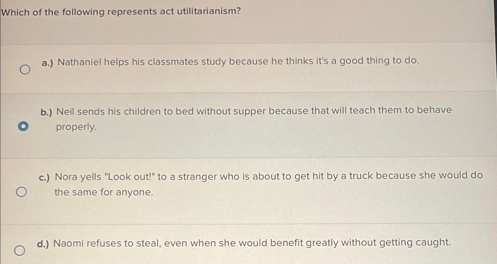 Solved Which of the following represents act | Chegg.com