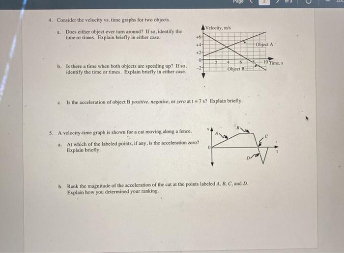 Acceleration worksheet 3 image
