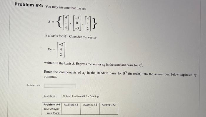 Solved Problem \#4: You may assume that the set | Chegg.com