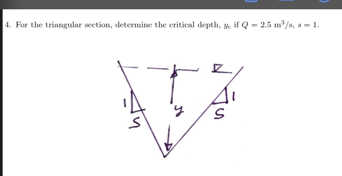Solved For the triangular section, determine the critical | Chegg.com
