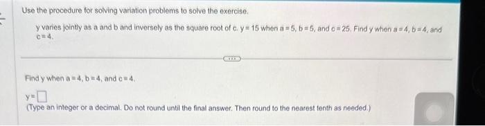 Solved Use the procedure for solving variation problems to | Chegg.com