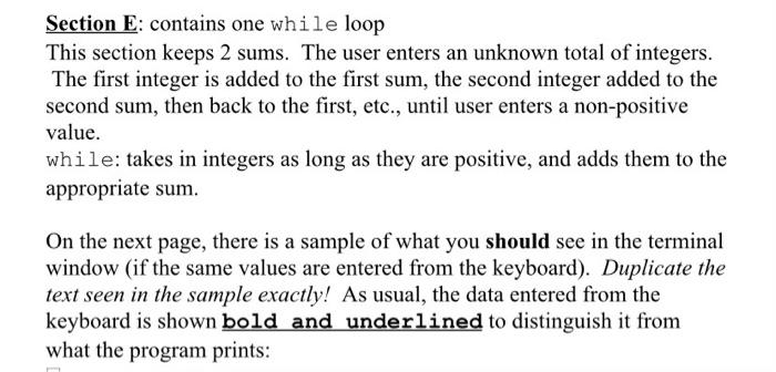 Solved Your program will run all 3 types of Java's loops, as | Chegg.com