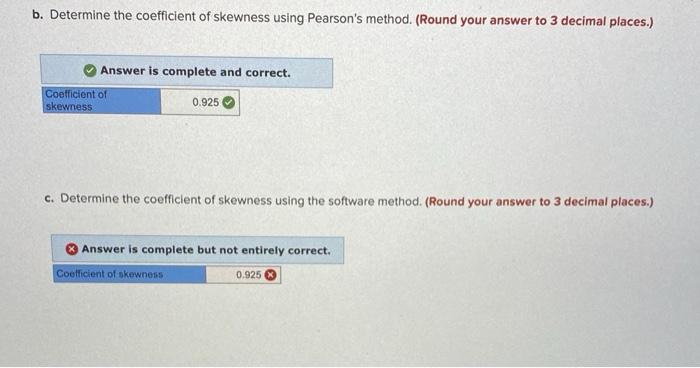 Solved B. Determine The Coefficient Of Skewness Using | Chegg.com