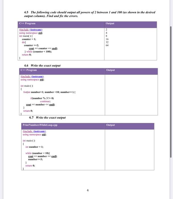 Solved REPETITION STATEMENTS 4.1 Which of the following is a | Chegg.com