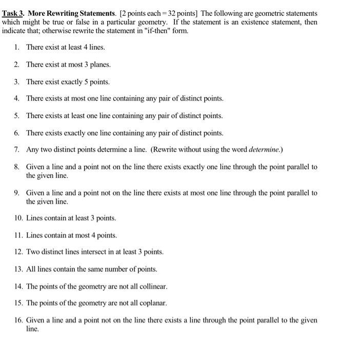 Solved Task 3 More Rewriting Statements [2 Points Each