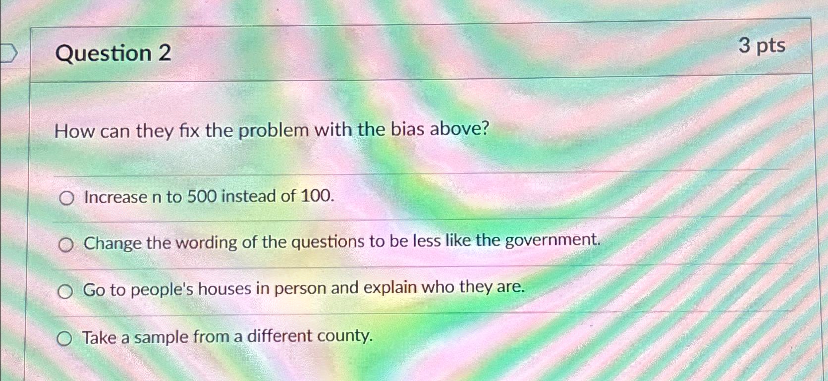 Solved Question 23 ﻿ptsHow can they fix the problem with the | Chegg.com